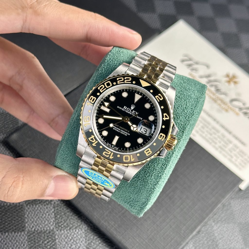 Đồng hồ Rolex GMT-Master ll Dây Jubilee Rep 11 Cao Cấp Clean Factory 40mm (2)