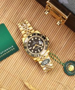 Đồng hồ Rolex GMT-Master ll Vàng Gold Replica 11 Clean Factory 40mm (9)
