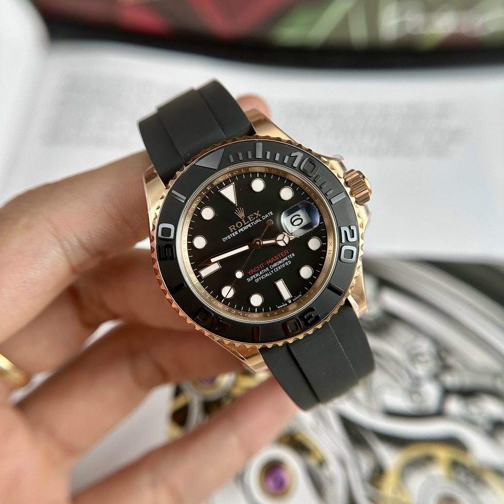 Đồng hồ Rolex Yacht-Master Rose Gold Replica 11 Clean Factory 40mm (2)