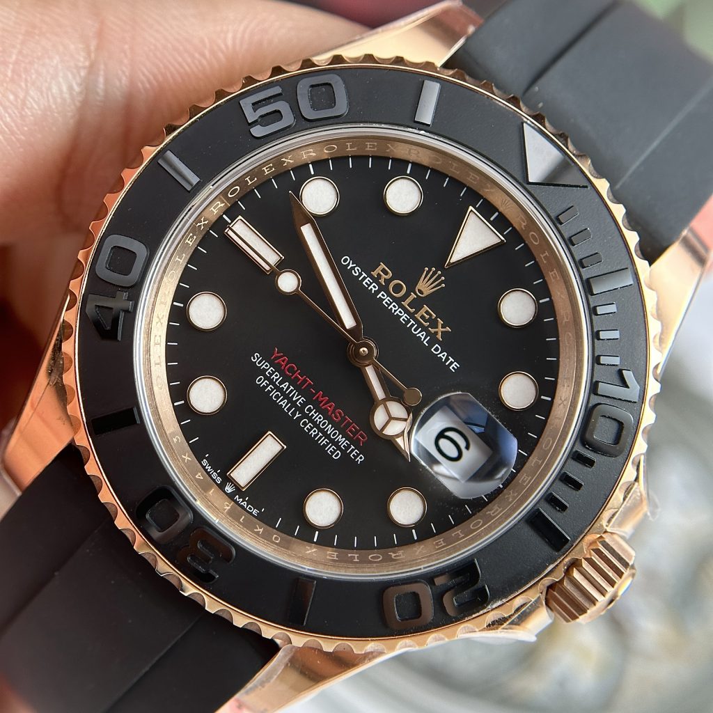 Đồng hồ Rolex Yacht-Master Rose Gold Replica 11 Clean Factory 40mm (2)