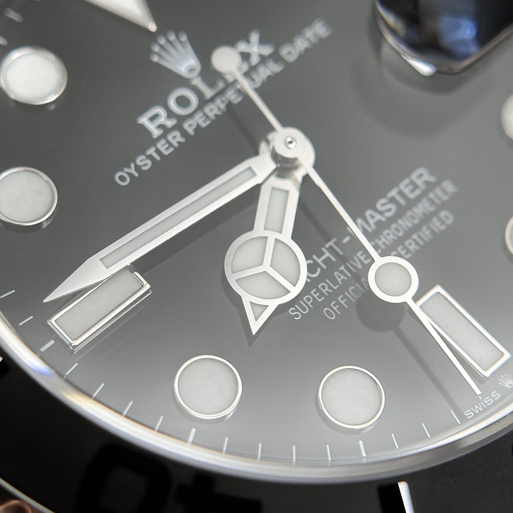 Đồng hồ Rolex Yacht-Master ll mặt đen Replica 11 Thụy Sỹ Clean Factory 42mm (2)