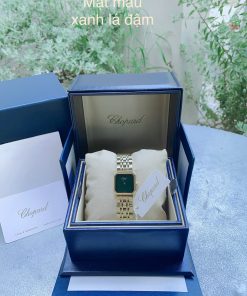 Đồng hồ nữ Chopard giá rẻ dây kim loại mạ vàng mặt vuông 30mm (1)