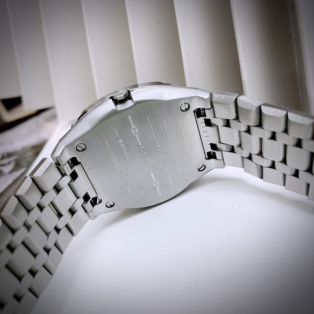 Đồng hồ nữ Gucci 25H Lady Watch siêu cấp mặt vuông dây kim loại