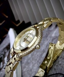 Đồng hồ nữ Just Cavalli JC1L046M0255 hình rắn mạ vàng 32mm