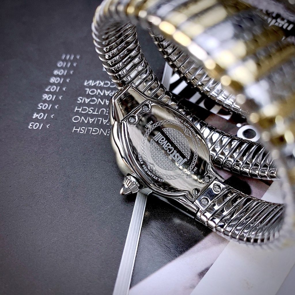 Đồng hồ nữ Just Cavalli JC1L168M0075 Like auth hình rắn mặt trắng 28mm (1)