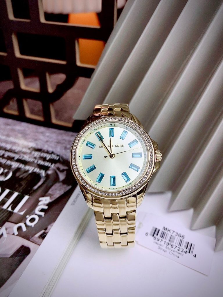 Đồng hồ nữ Michael Kors Mini Pilot Pave MK7366 Like Auth 36mm (2)