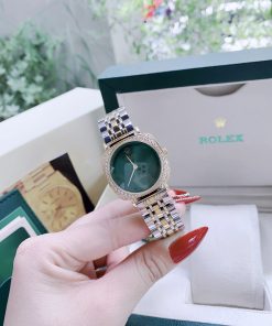 Đồng hồ nữ Rolex Cellini dây kim loại Demi mặt vuông 34mm (1)