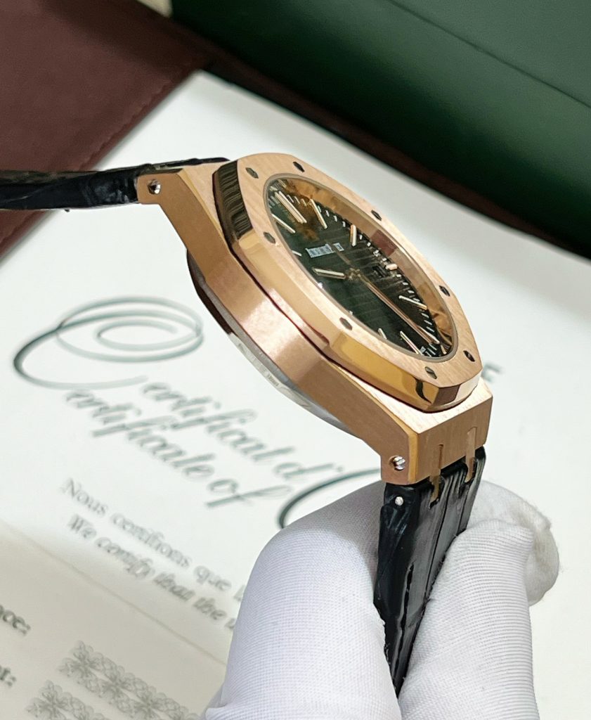 Đồng hồ Audemars Piguet Rose Gold nam máy cơ Nhật Fake Cao Cấp 41mm (2)