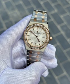 Đồng hồ Audemars Piguet Royal Oak Demi Rose Gold Rep 11 Cao Cấp 33mm (2)