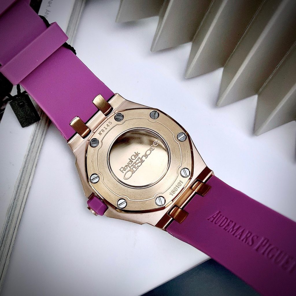 Đồng hồ Audemars Piguet Royal Oak Offshore Rose Gold màu tím Fake 11 37mm (2)