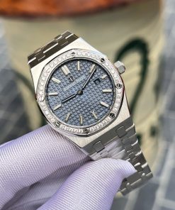 Đồng hồ Audemars Piguet Royal Oak Rep 11 Thụy Sỹ nữ đính đá 33mm (2)