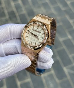 Đồng hồ Audemars Piguet Royal Oak Rose Gold Rep 11 Máy Cơ Thụy Sỹ 33mm (2)