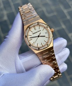 Đồng hồ Audemars Piguet Royal Oak Rose Gold Rep 11 Máy Cơ Thụy Sỹ 33mm (2)
