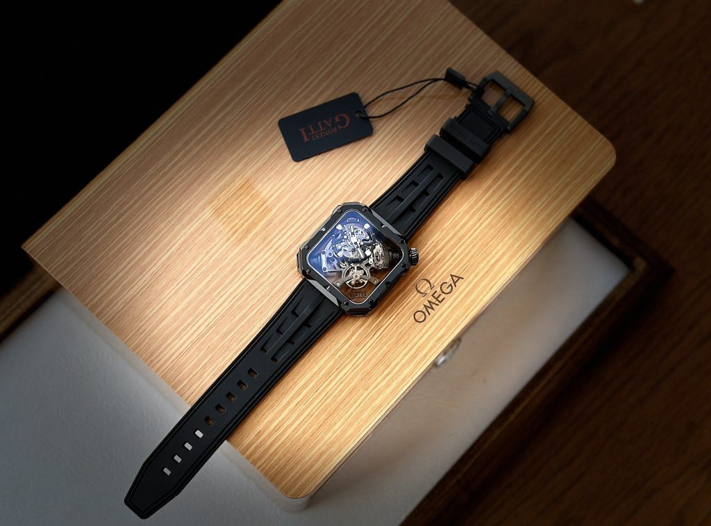 Đồng hồ Bonest Gatti 5804 chính hãng mặt vuông màu đen 43mm (1)