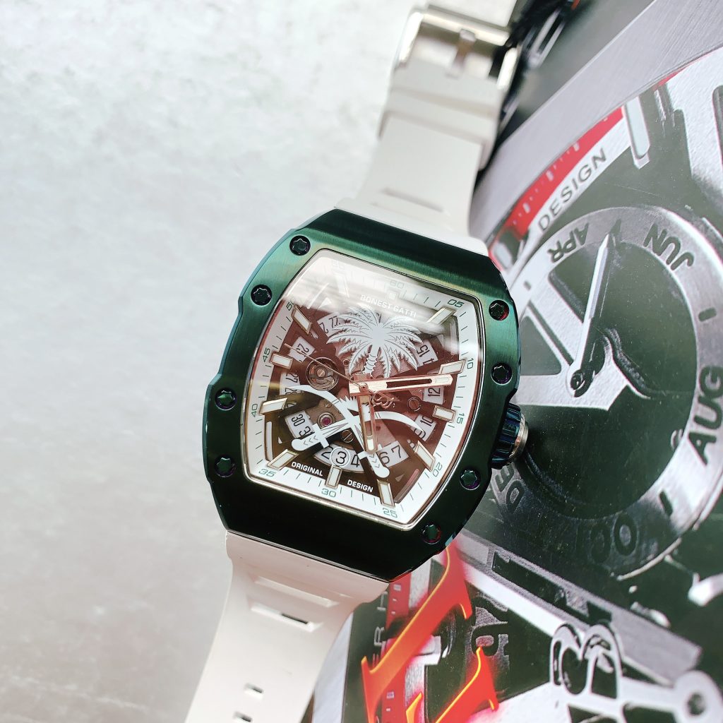 Bảo Hành 5 Năm Lỗi 1 Đổi 1 Trong 7 Ngày Hỗ Trợ Bảo Hành Sản Phẩm Trọn Đời Miễn Phí Giao Hàng Toàn Quốc Nhận Hàng Kiểm Tra Trước Khi Thanh Toán Thông số – Đồng hồ Bonest Gatti chính hãng Đường kính: 45mm Mặt kính: Sapphire nguyên khối Vỏ và khóa: Thép không gỉ Bộ máy: Automatic - Cơ tự động Dây đeo: Dây cao su cao cấp Chống nước: 5ATM