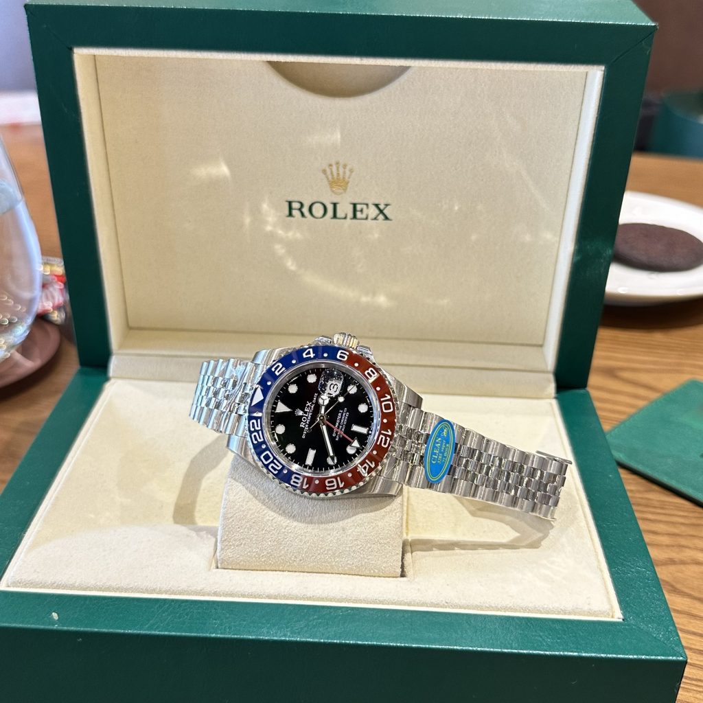 Đồng hồ GMT-Master ll Pepsi Dây Jubilee Replica 11 Clean Factory 40mm (2)