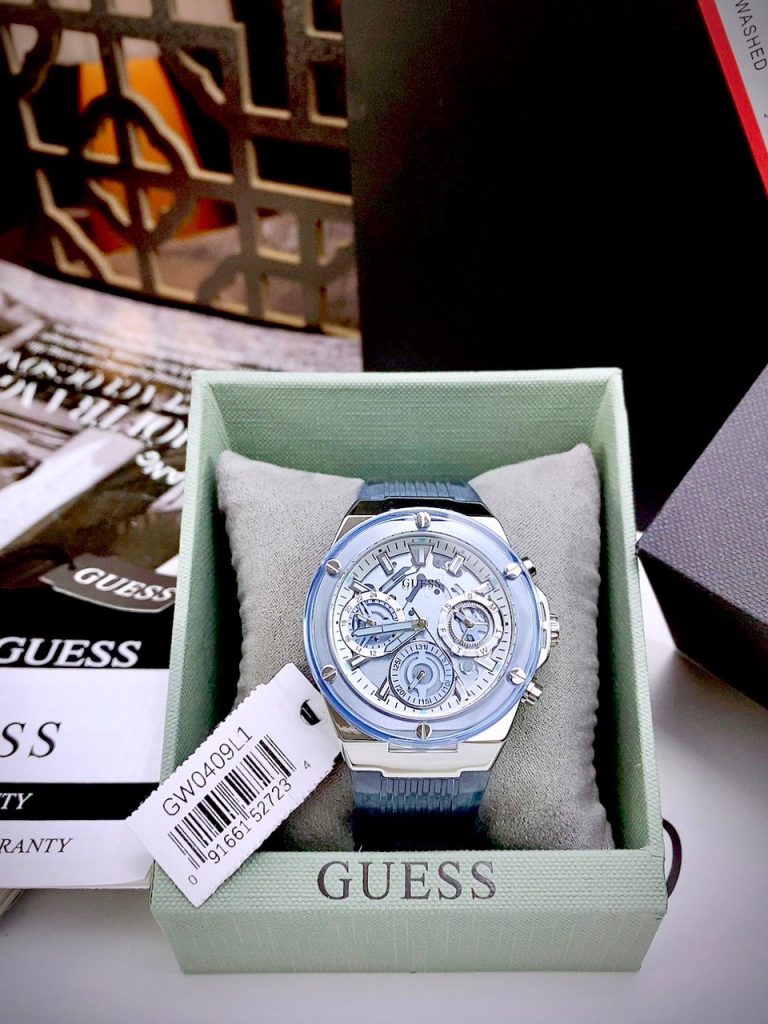 Đồng hồ Guess Eco-Friendly GW0409L1 màu xanh Like Auth 39mm (2)