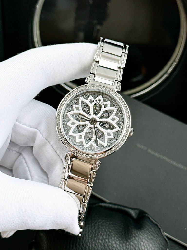 Đồng hồ Guess GW0528L1 Silver nữ đính đá Like Auth 36mm (2)