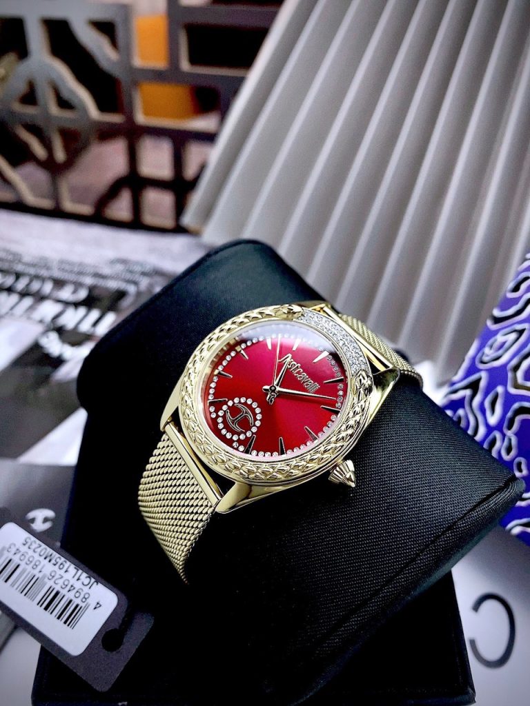 Đồng hồ Just Cavalli JC1L195M0235 Like Auth nữ mặt màu đỏ 35mm (2)