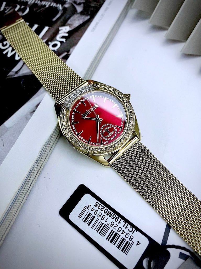 Đồng hồ Just Cavalli JC1L195M0235 Like Auth nữ mặt màu đỏ 35mm (2)