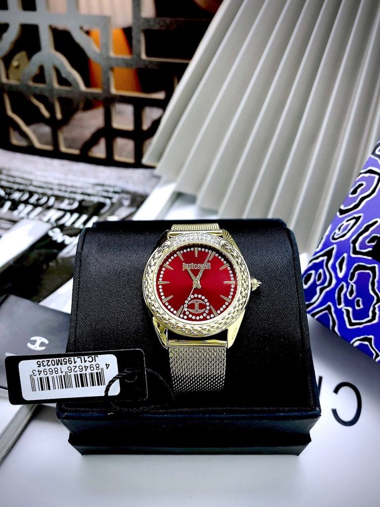 Đồng hồ Just Cavalli JC1L195M0235 Like Auth nữ mặt màu đỏ 35mm (2)