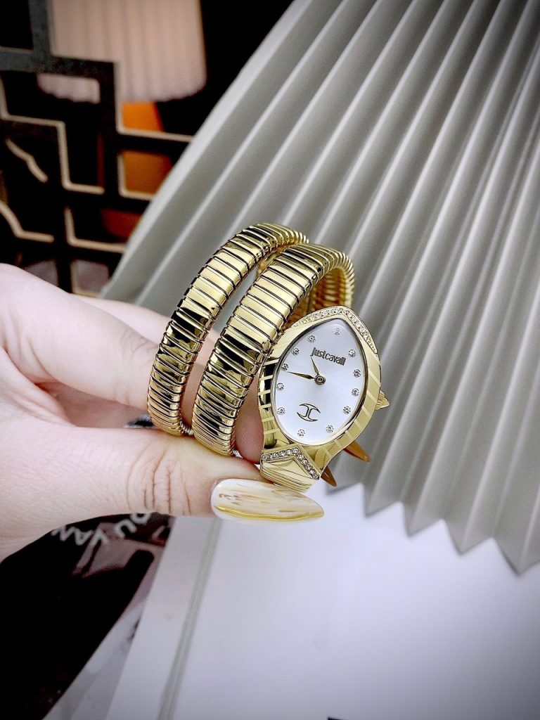 Đồng hồ Just Cavalli JC1L248M0025 màu vàng gold mặt trắng Like Auth 28mm (2)