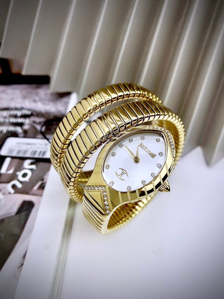 Đồng hồ Just Cavalli JC1L248M0025 màu vàng gold mặt trắng Like Auth 28mm (2)