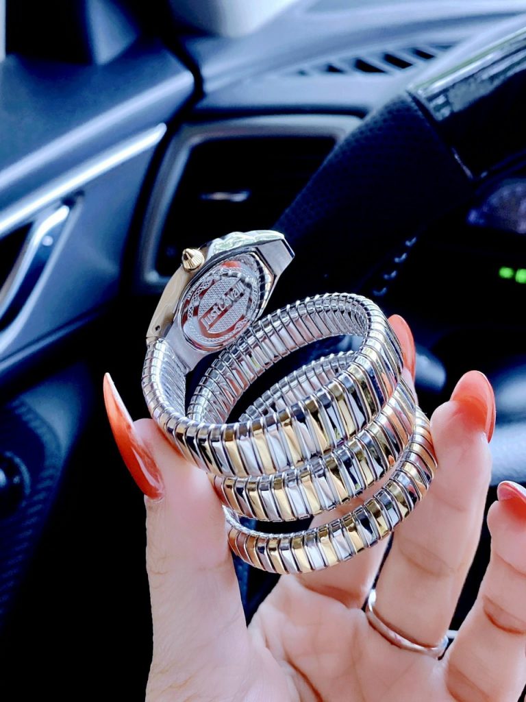 Đồng hồ Just Cavalli màu demi nữ dáng rắn cuốn Like Auth 33mm (2)
