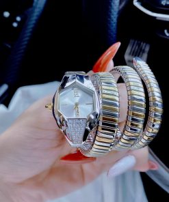 Đồng hồ Just Cavalli màu demi nữ dáng rắn cuốn Like Auth 33mm (2)