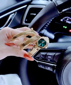 Đồng hồ Just Cavalli màu vàng gold nữ hình rắn cuốn Like Auth 33mm (2)