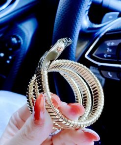 Đồng hồ Just Cavalli màu vàng gold nữ hình rắn cuốn Like Auth 33mm (2)