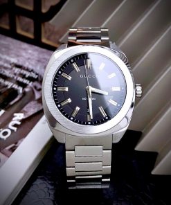 Đồng hồ Like Auth Gucci Men GG2570 nam dây kim loại 41mm (2)