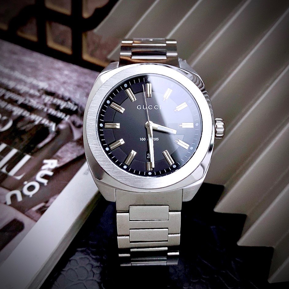 Đồng hồ Like Auth Gucci Men GG2570 nam dây kim loại 41mm (2)