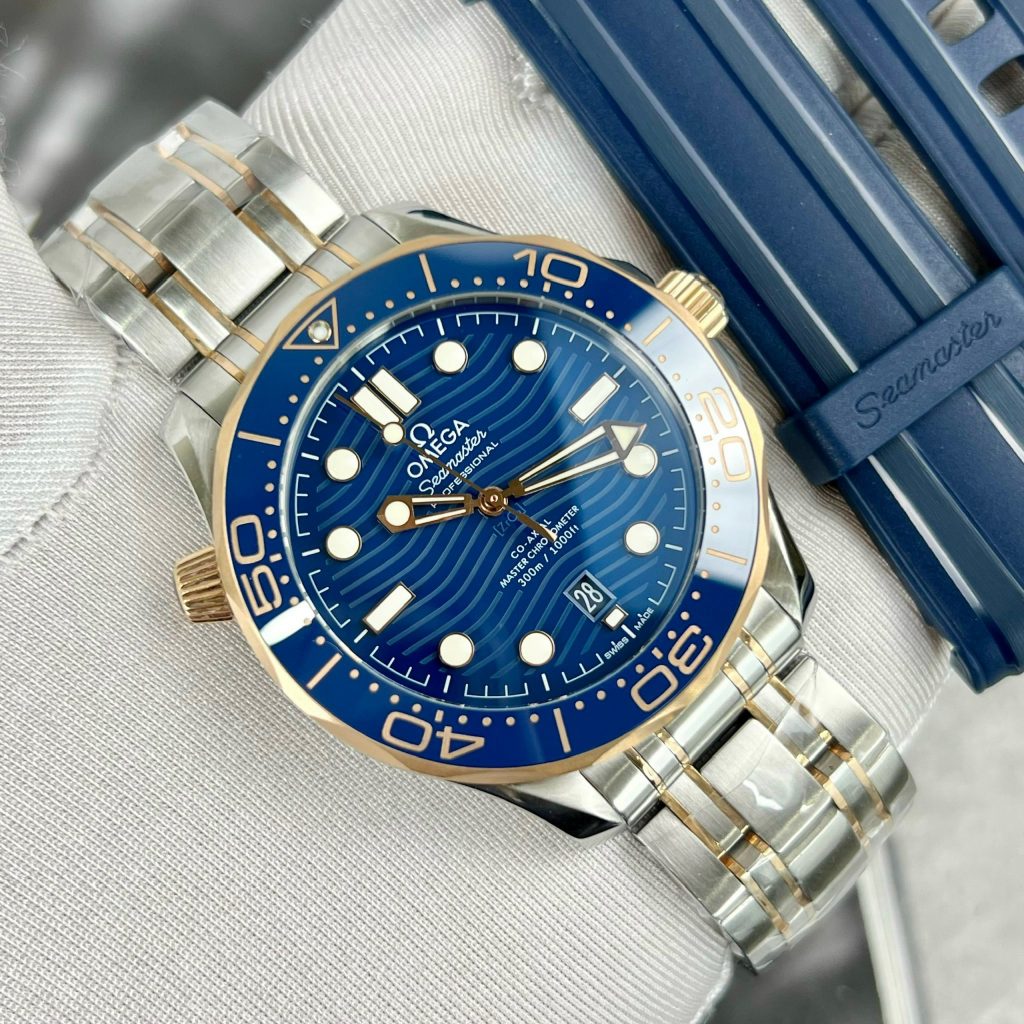 Đồng hồ Omega Seamaster Dial Blue Rep 11 Thụy Sỹ VS Factory 42mm (2)