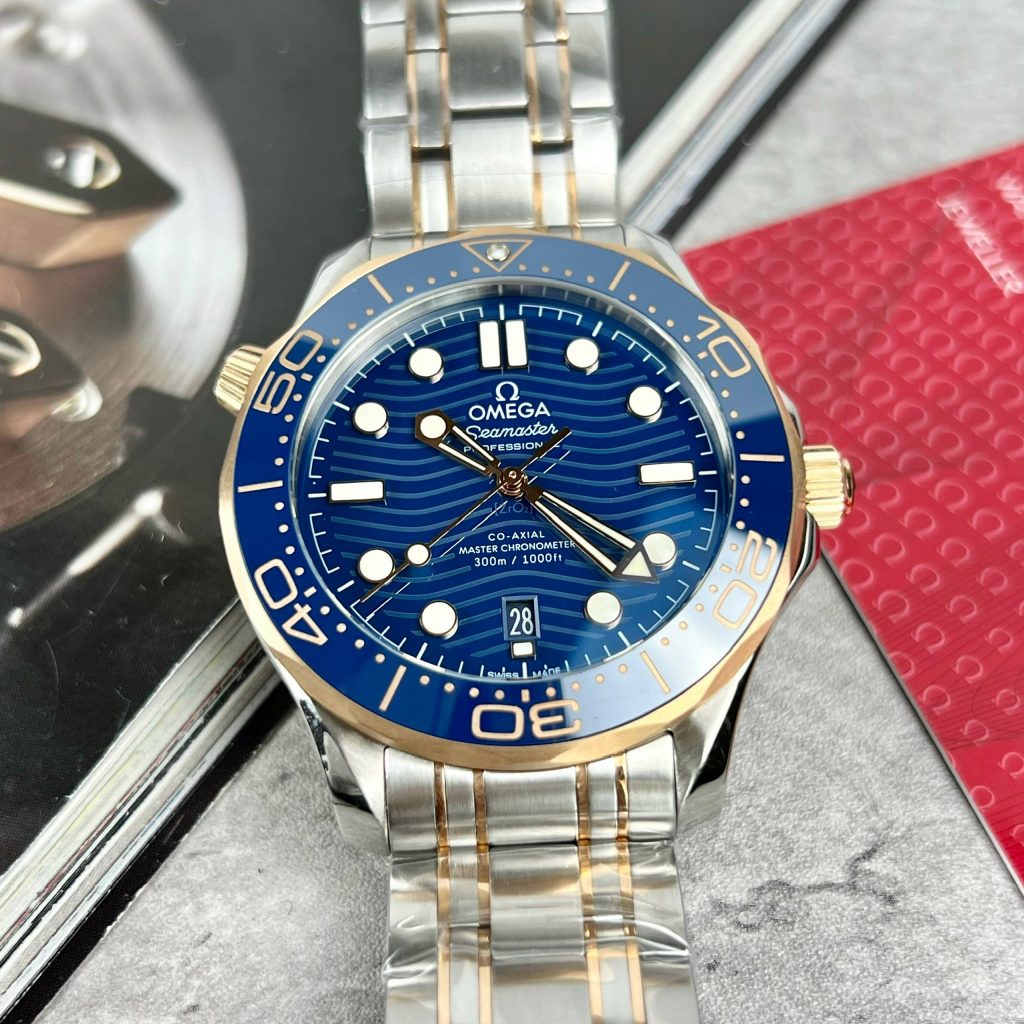 Đồng hồ Omega Seamaster Dial Blue Rep 11 Thụy Sỹ VS Factory 42mm (2)