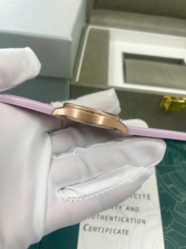 Đồng hồ Patek Philippe nữ dây cao su đính đá Fake cao cấp 35mm (5)