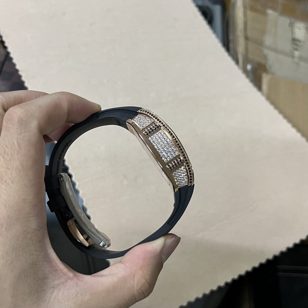 Đồng hồ Richard Mille RM67-01 rose gold đính đá Replica 11 cao cấp 40mm (2)