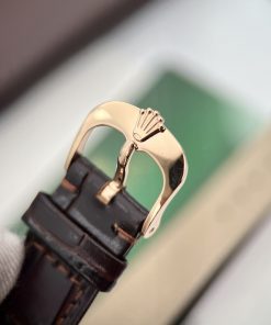 Đồng hồ Rolex Cellini Dual Time nam mặt trắng Rep 11 Thụy Sỹ 39mm (2)