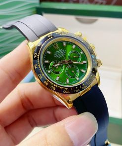 Đồng hồ Rolex Daytona nam mặt xanh lá cây Fake giá rẻ 40mm (2)