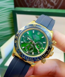 Đồng hồ Rolex Daytona nam mặt xanh lá cây Fake giá rẻ 40mm (2)