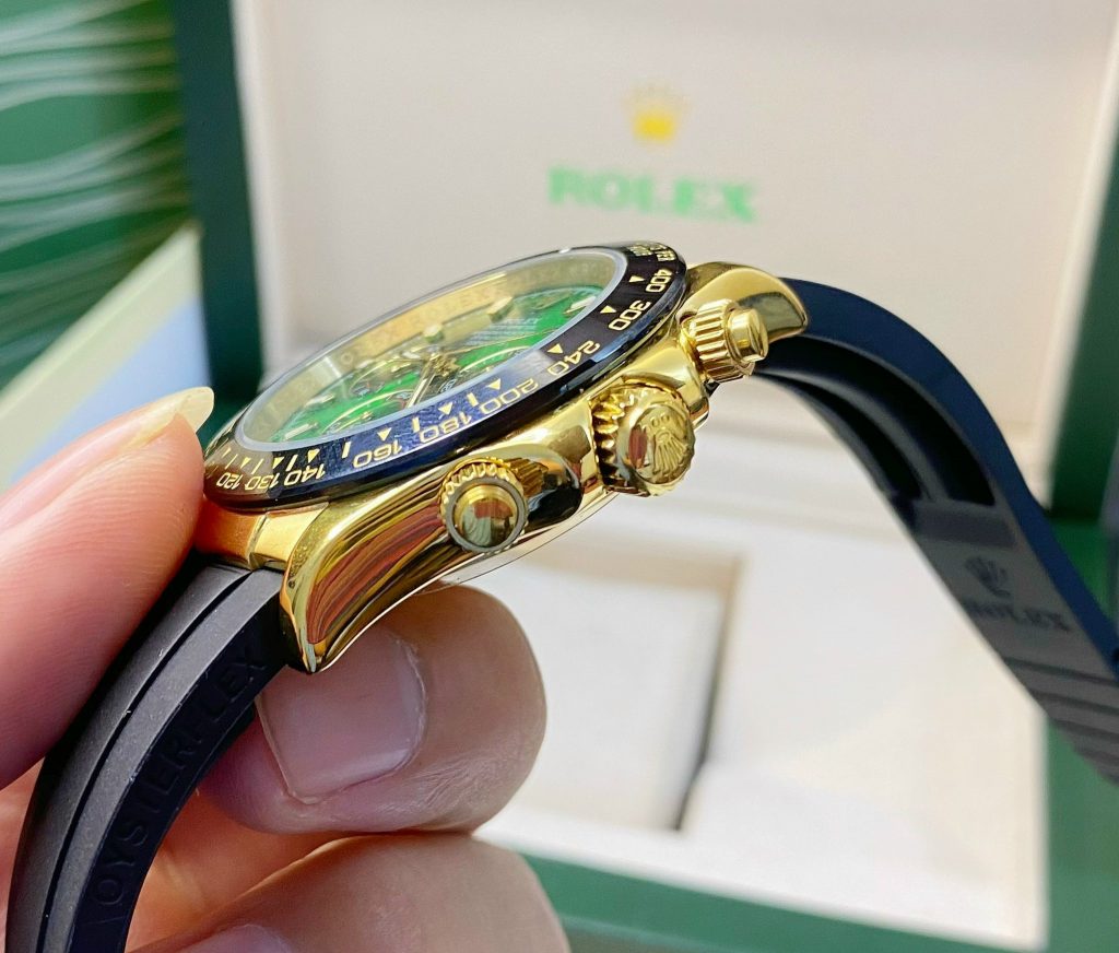Đồng hồ Rolex Daytona nam mặt xanh lá cây Fake giá rẻ 40mm (2)