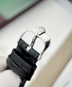 Đồng hồ Rolex Replica 11 Cellini Dual Time nam mặt trắng 39mm (2)