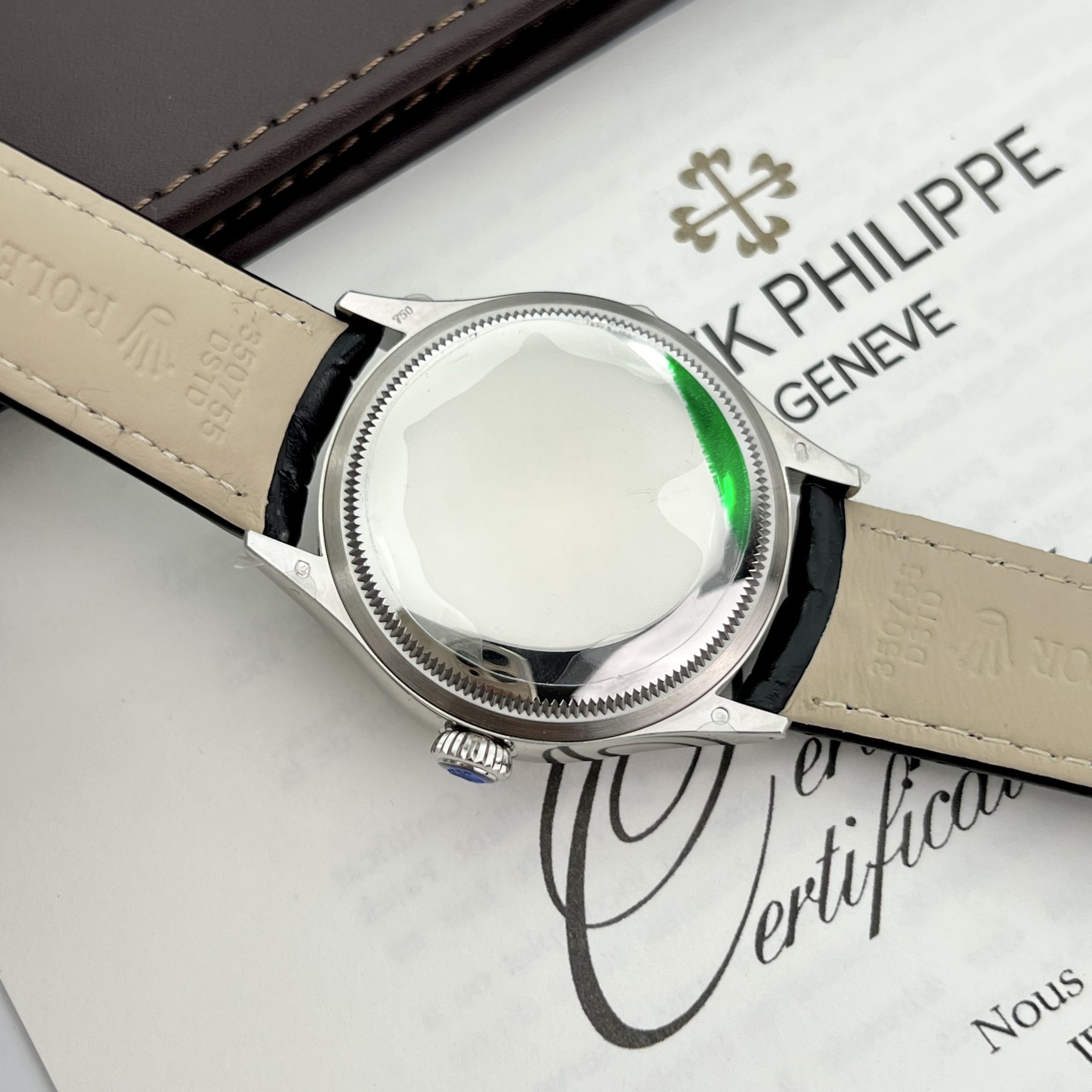 Đồng hồ Rolex Replica 11 Cellini Dual Time nam mặt trắng 39mm (8) Đồng hồ Rolex Replica 11 Cellini Dual Time nam mặt trắng 39mm (2)