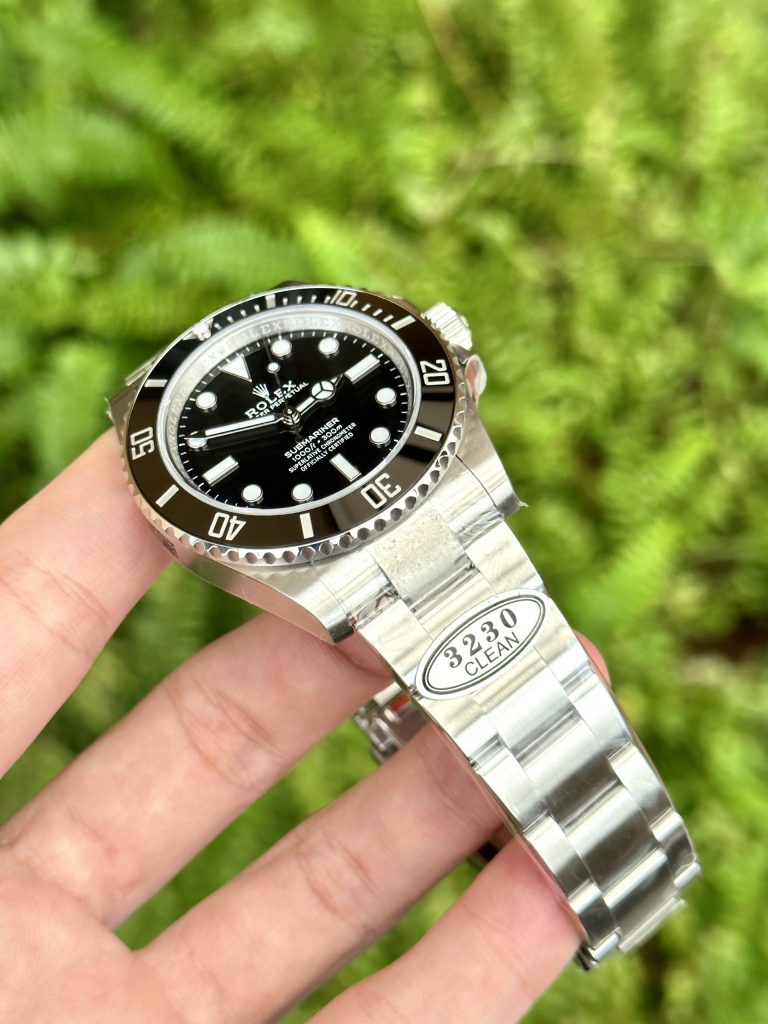 Đồng hồ Rolex Submariner No Date Replica 11 mặt đen Clean Factory 40mm (2)