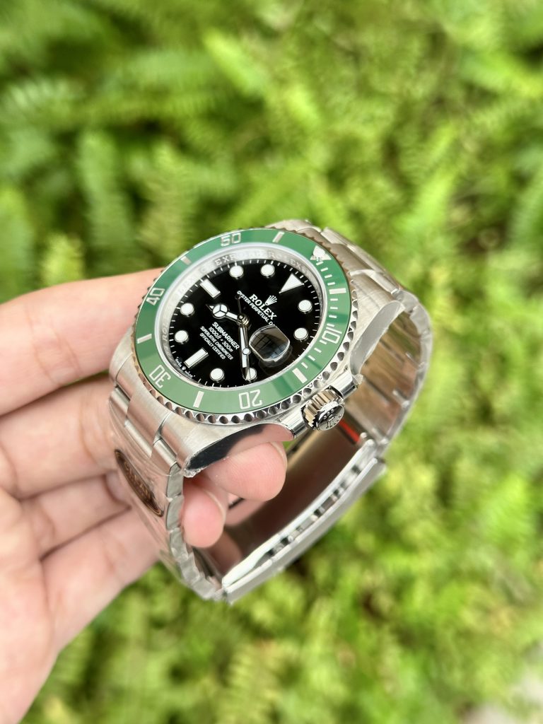 Đồng hồ Rolex Submariner Replica 11 viền gốm Ceramic màu xanh Clean Factory 40mm (2)