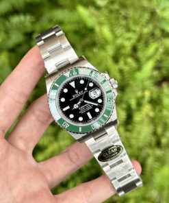 Đồng hồ Rolex Submariner Replica 11 viền gốm Ceramic màu xanh Clean Factory 40mm (2)