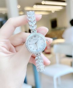 Đồng hồ chính hãng Davena 61638 nữ mặt khảm xà cừ 26mm (2)