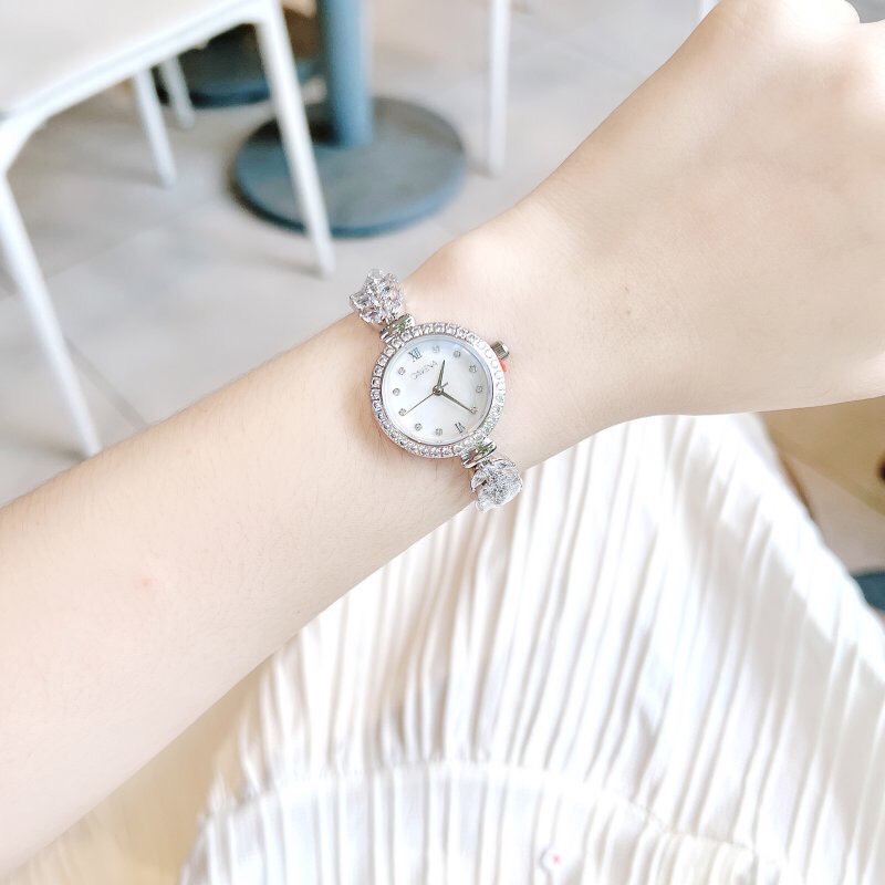 Đồng hồ chính hãng Davena 61638 nữ mặt khảm xà cừ 26mm (2)