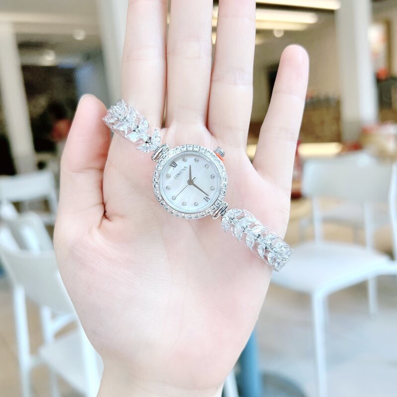 Đồng hồ chính hãng Davena 61638 nữ mặt khảm xà cừ 26mm (2)