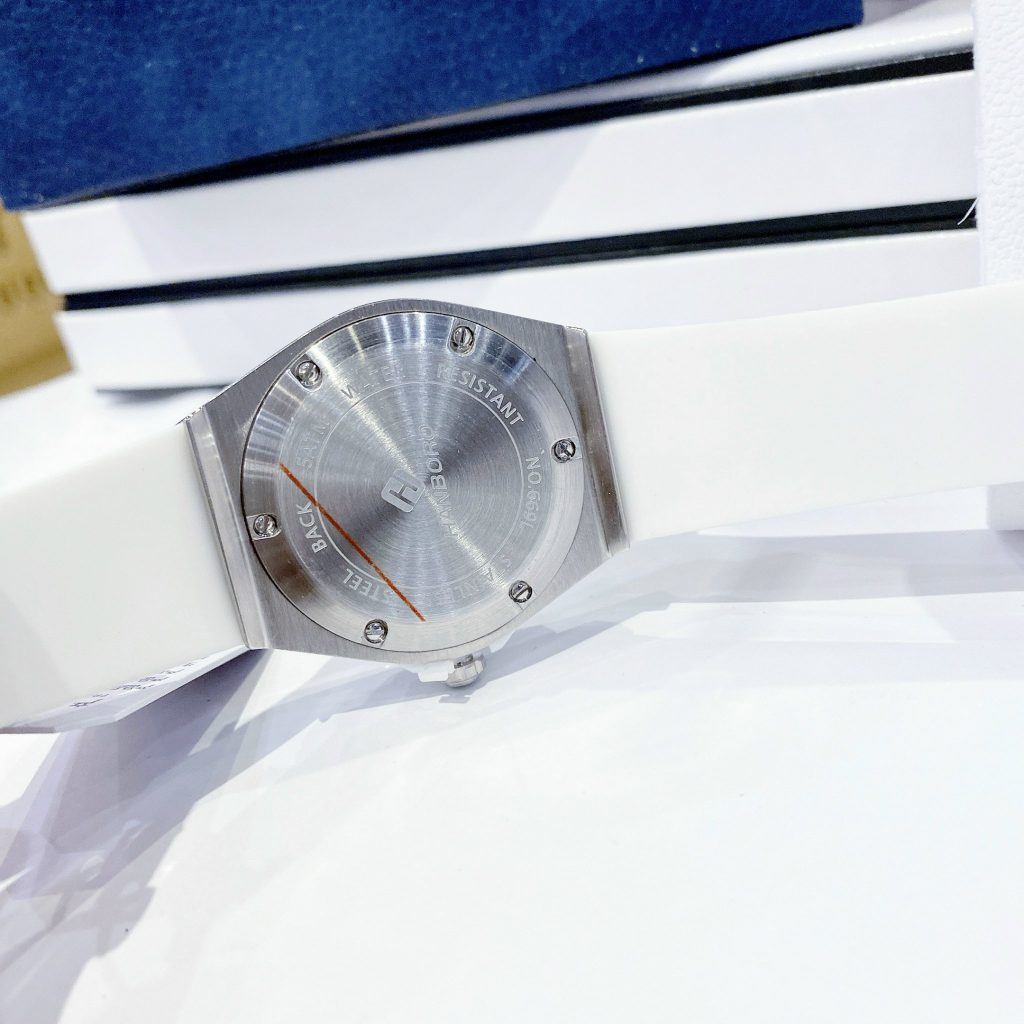 Đồng hồ chính hãng Hanboro nữ màu trắng đính đá 36mm (2)